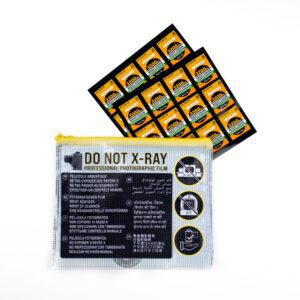 “Do Not X-RAY” Bag – 35mm Film Travel Set (Bag + ISO 3200 Stickers)