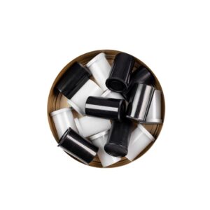 Empty Film Canisters – Mixed Transparent & Black Plastic Containers