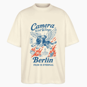 Film Is Eternal – Oversized Unisex Organic T-Shirt (Blaster Edition)